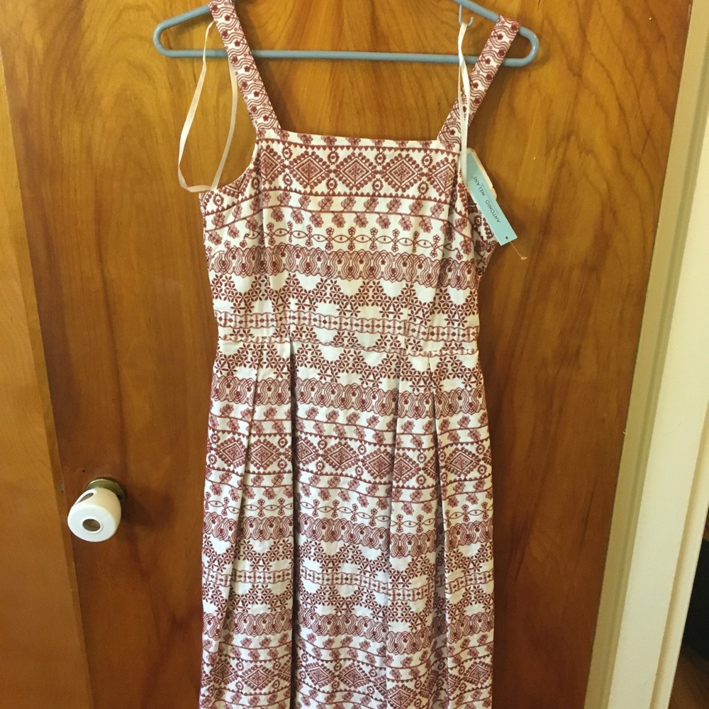 Antonio Melani - Red & White Embroidered Sundress
